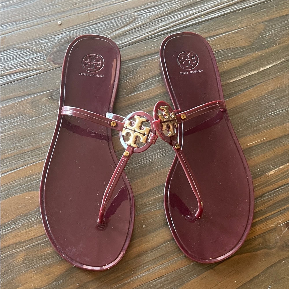Tory Burch Women's Deep Burgundy Sandals